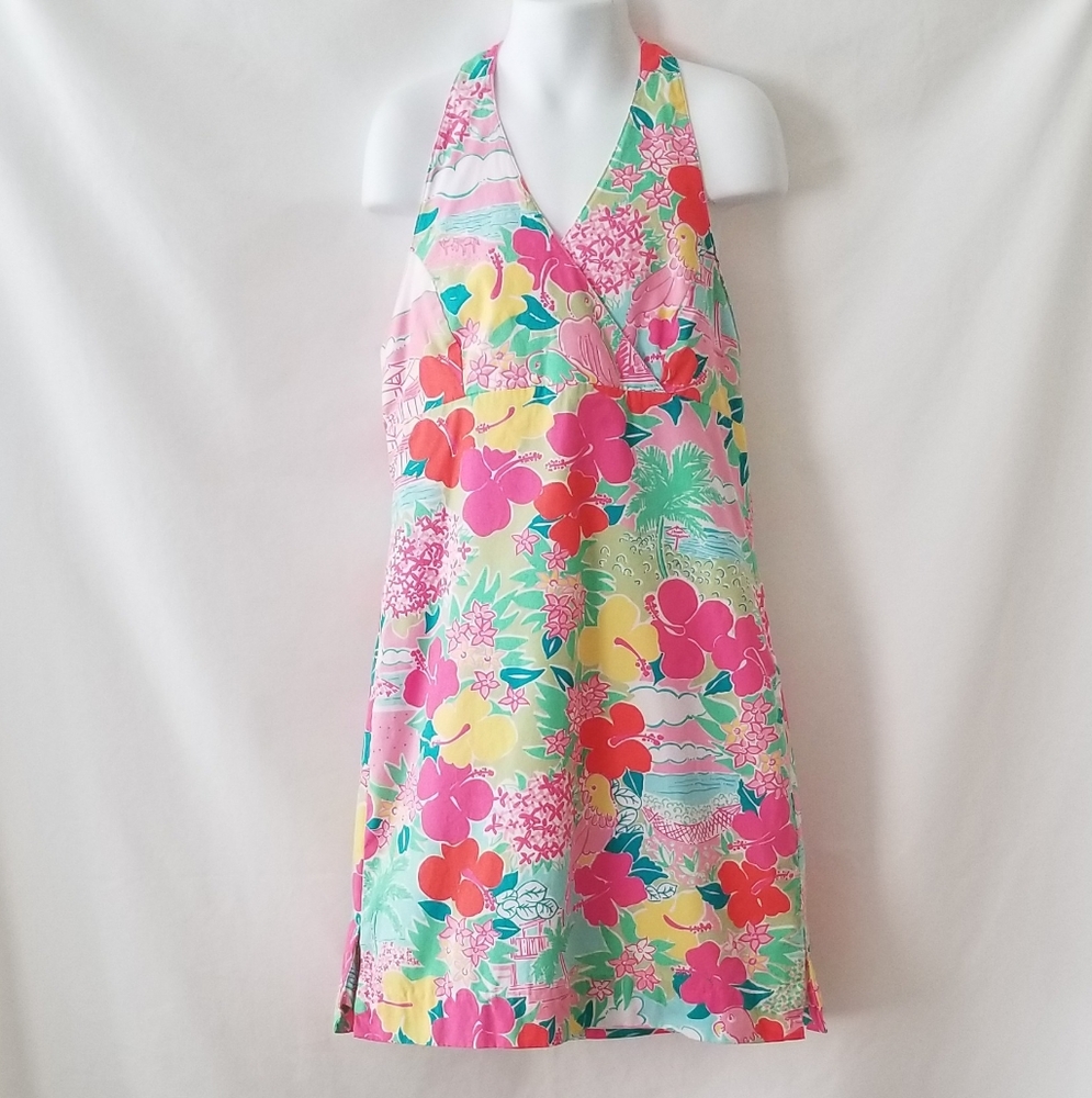 Lilly Pulitzer Tropical Girls sz. 10 Halter Dress